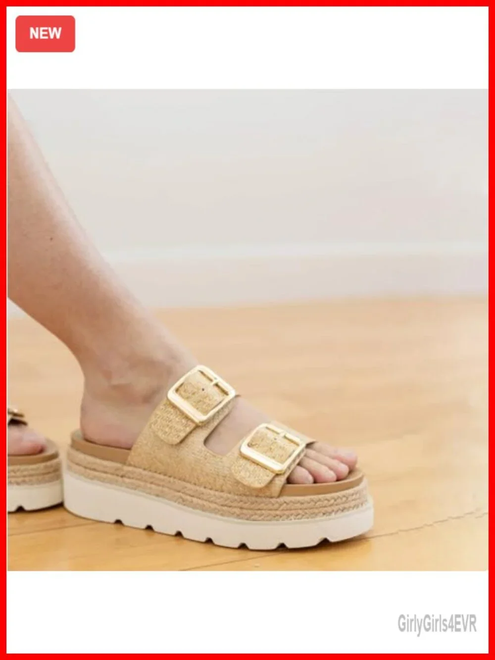 Womens Raffia Woven Straw Espadrilles Platform Sandals Flat Slide Summer Beach